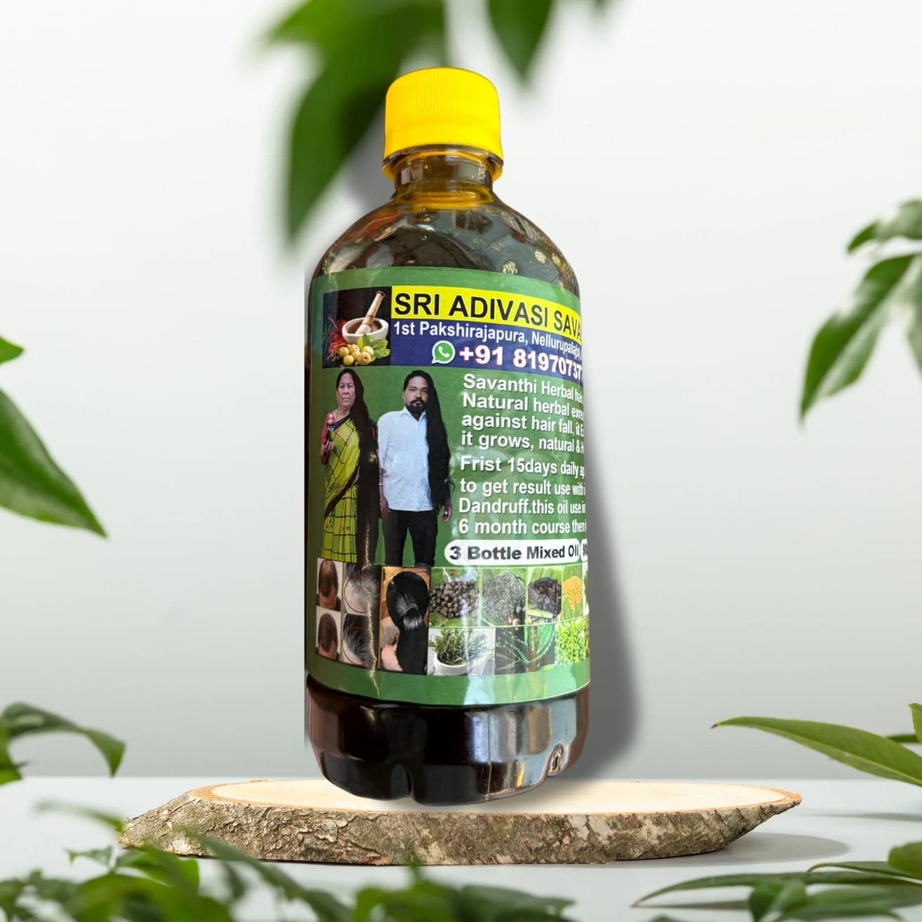 Sri Adivasi Savanthi Herbal Hair Oil (500ML)